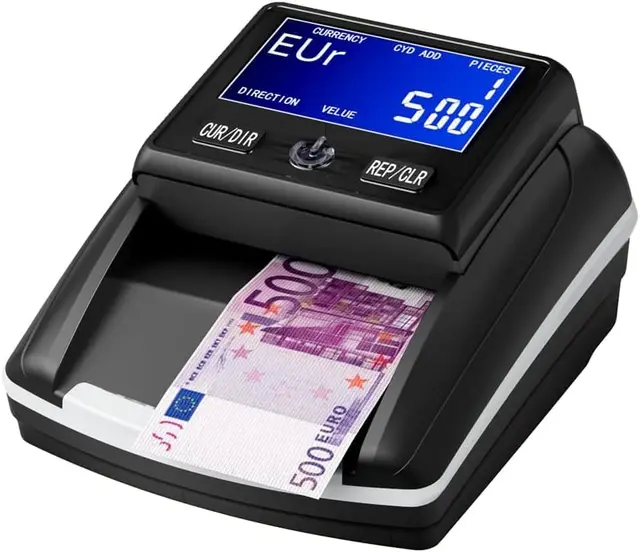 Détecteur de Faux Billets Portable Stanew,Compteuse de Billets Batterie rechargeable incluse,pour Faux Billets Euros, Dollars, Billets Livre Sterling, Vitesse de Vérification Rapide
