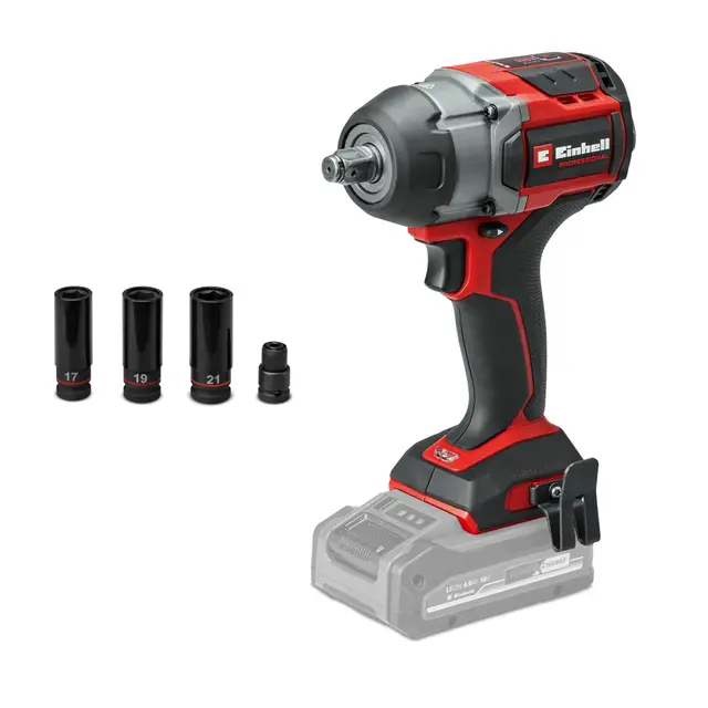 Einhell Professional Boulonneuse sans fil TP-CW 18/750-C Li BL-Solo Power X-Change (18V, couple 750 Nm, mode arrêt automatique, mot. sans charbon, porte-embout 4 pans mâles, sans batterie)