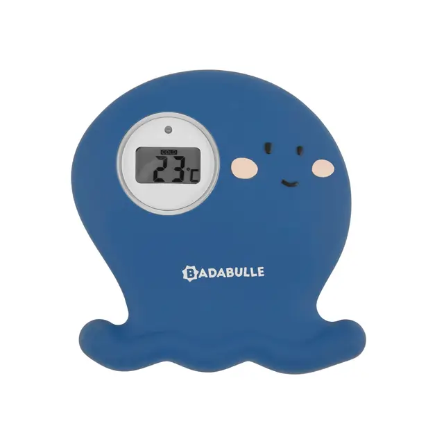 Badabulle Thermomètre de bain digital pour bébé, Température au degré près, Batterie longue durée, Alerte si eau trop chaude ou froide