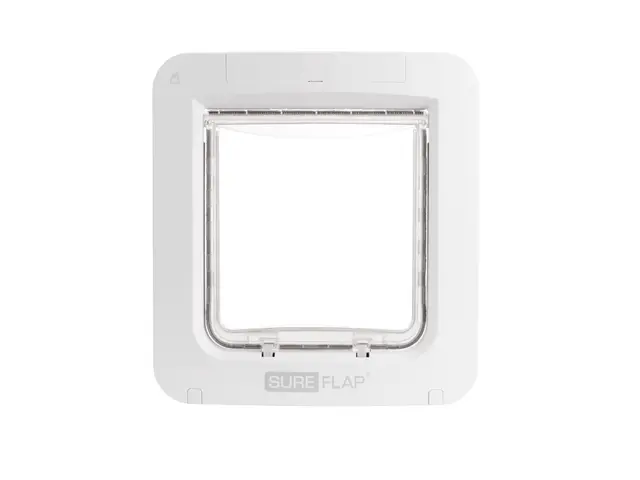 Chatière Connect à Puce électronique SureFlap Sure Petcare, Compatible avec médaillon d'identification par radiofréquence et Puce, contrôle d'application Mobile, pour Portes, fenêtres et Murs, Blanc