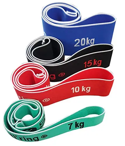 Sveltus Elasti'ring Set de 4 (Sachet) Elastiques Mixte Adulte, Mutlicolore