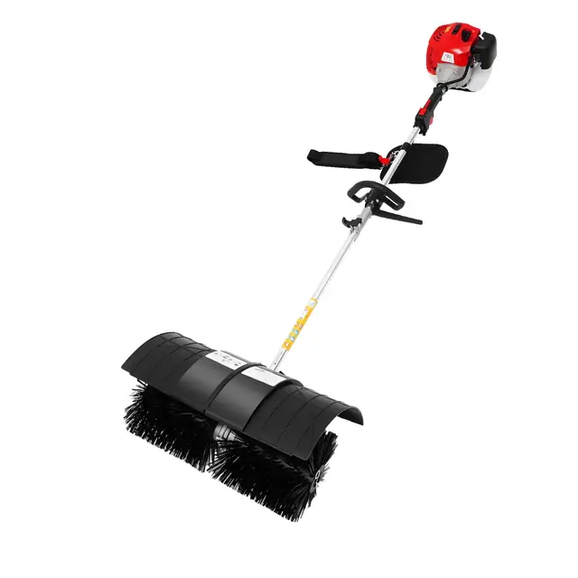 Balayeuse à essence 52 CC - 2 temps - 1,7 kW - 2,3 CV - Moteur à essence Broom - Appareil manuel/suspendu latéral - Nettoyage pour allées, pelouses (A)