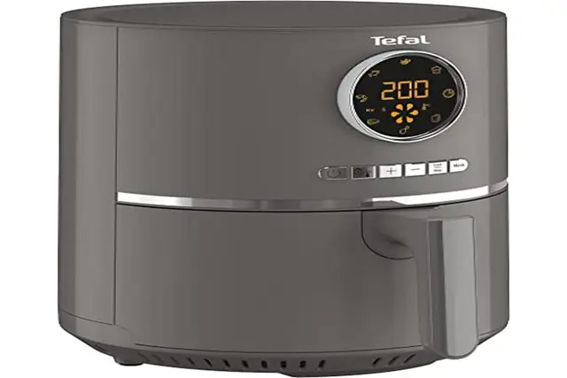 Tefal EY111B Ultra Fry Friteuse à air chaud Air Fryer Friteuse à air chaud pour frire, rôtir, griller, cuire au four, 1,2 kg pour 6 personnes, 8 programmes de cuisson, écran numérique, économie