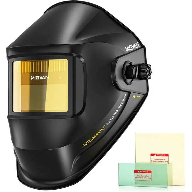 Casque Soudure Automatique True-Color – 0,3 ms d’assombrissement, Solaire/Batterie, Cagoule Soudure, DIN 4/9–13, 93×43 mm – Masque Soudure léger pour MIG TIG MMA Arc H-11