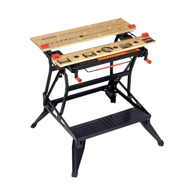 BLACK+DECKER Workmate 825 Établi Deluxe à Double Hauteur, WM825-XJ