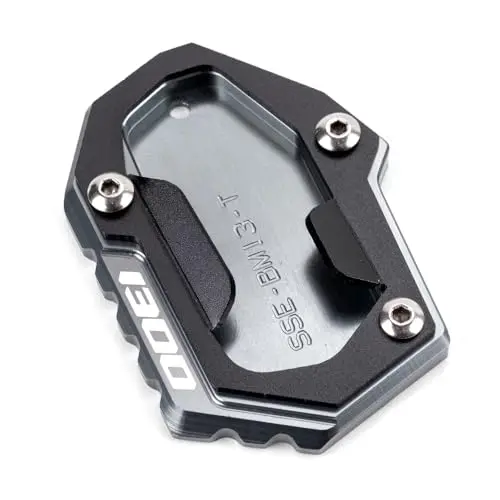 Moto Accessoires pour R1300GS R 1300 GS R 1300GS 2024 2025 gs1300 GS 1300 Plaque Support Latérale Extension Béquille Moto CNC Aluminium (Gris)