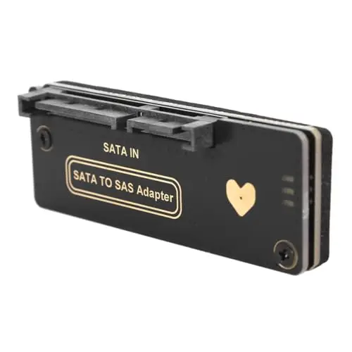 Adaptateur RAID pour disque dur SAS 29 broches vers SATA 22 broches (7+15 broches) SFF-8482 avec carte, connecteur d'alimentation et chipset