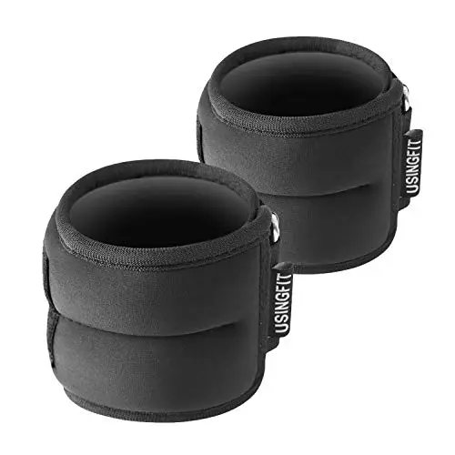 USINGFIT Poids Cheville Lestes Chevilles Musculation, Poids Poignets 2 * 0,5kg / 2 * 1kg / 2 * 1,5kg / 2 * 2kg / 2 * 3kg Adulte Unisexe