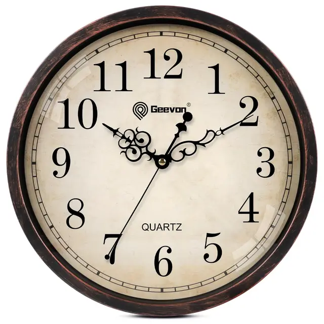 Geevon Horloge Murale Vintage Quartz