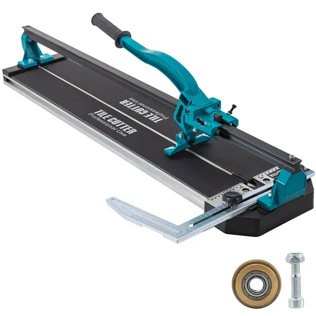 VEVOR Coupe Carrelage 800mm Coupe Carreaux Manuel Fort avec Positionnement Laser |Précis Rail simple
