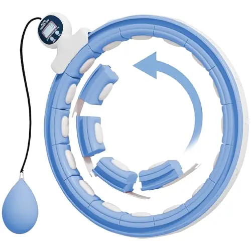 SPORTNOW Cerceau Hula Hoop Fitness Picots Massage Ajustable