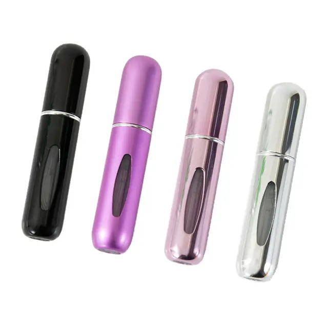 4 Pièces Vaporisateur Parfum Vide Voyage,Mini bouteille de parfum pour sac à main Bagages de poche,Flacon Vide Portable pour Femmes et Hommes,Mini Flacon Parfum Réutilisable