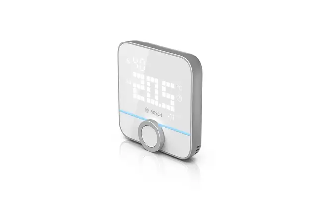 Bosch Smart Home - Thermostat d’Ambiance II pour Les systèmes de Chauffage câblés, 230 V, Compatible avec l’Assistant Google et Alexa