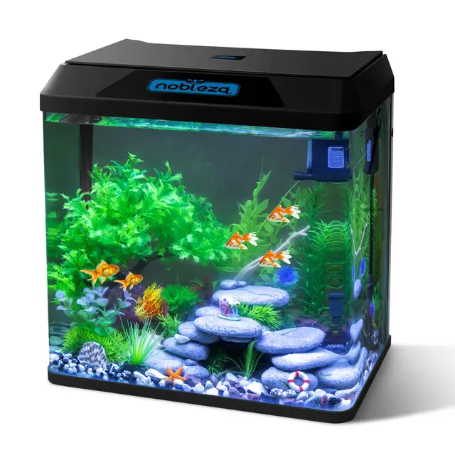 nobleza aquarium 30l noir complet led