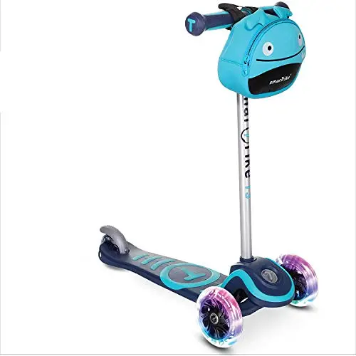 smarTrike Scooter by T3 Enfants Sac avec Roues et Lumineux LED Snack Scooter Roller Enfant de Scooter M