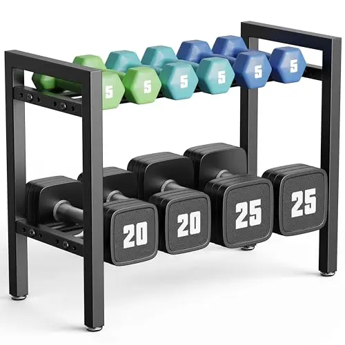 Josmimic DR-2T-SS Support haltères 2 niveaux