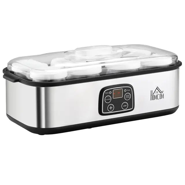 HOMCOM Yaourtière 8 pots