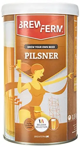 Brewferm - Kit de bière Pilsner - Kit Biere a Faire soi Meme - 20 litres - Délicieusement rafraîchissante