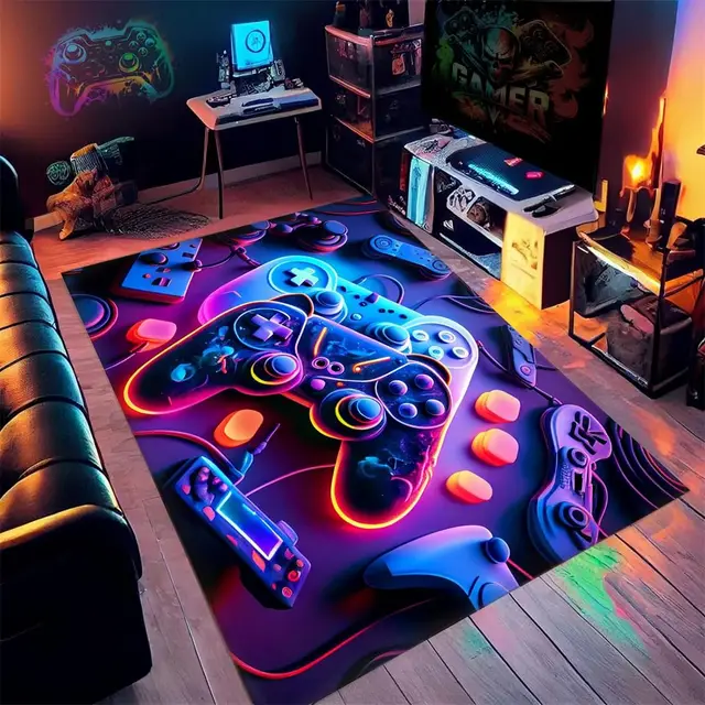 PEIHUODAN Tapis Gaming Sol XXL 3D
