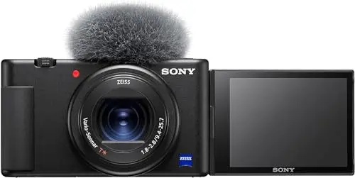 Sony ZV-1 | Appareil Vlog Sony (Capteur CMOS RS 1.0, AF avec Suivi en Temps réel sur l'œil (Photo & vidéo), écran orientable, vidéo 4K HDR, Micro directionnel 3 Capsules intégré)-Noir