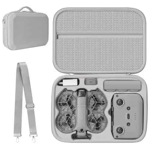 Étui Case pour DJI Neo 2 Sac, Sacoche pour DJI Neo 2 Fly More Combo Accessoires Housse, pour Manette RC-N3/Batterie Neo2 Transport Boîte de Voyage, pour Rangement Drone