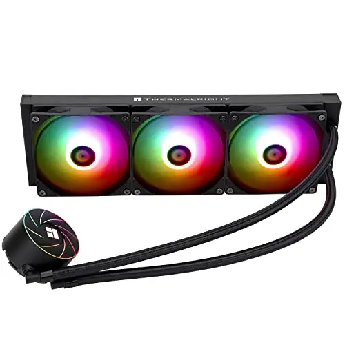 Thermalright TR Aqua Elite 360 ARGB Refroidisseur d'eau pour processeur,avec 3 ventilateurs PWM ARGB,vitesse 1550tr/min,pour AMD/AM4/AM5& Intel LGA115X/1200/1700/1851