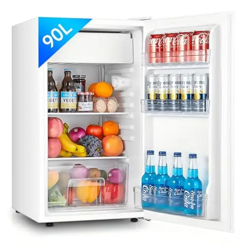 FOHERE Réfrigérateur Compact 91L avec Congélateur Intégré