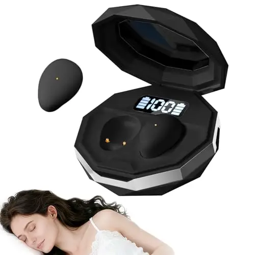 Casque de Sommeil Bluetooth 6.0 - Mini Casque sans Fil pour Dormir, Confortable et léger, Batterie Longue durée, pour l'entraînement, Le Travail et Les Voyages, avec indicateur de Puissance