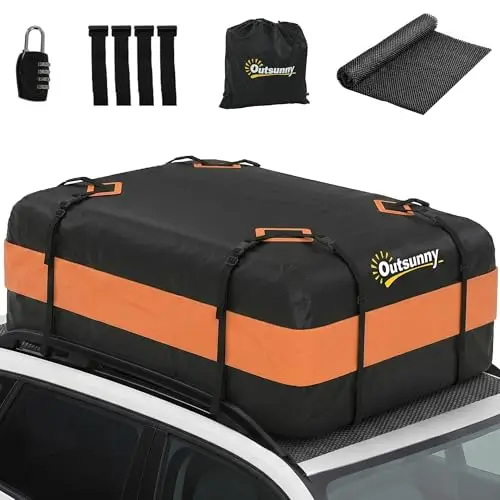 Outsunny C20-107V00OG Coffre de toit