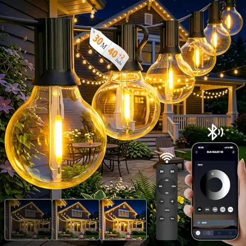 Loowoko Guirlande Lumineuse Extérieure LED