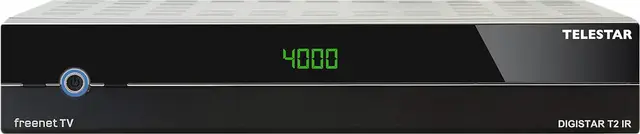 TELESTAR DIGISTAR T2 IR INCL. 3 Mois Freenet TV – Récepteur DVB-T2 & DVB-C (pour télévision par antenne et câble, boîtier métallique de Haute qualité, Lecteur multimédia USB)