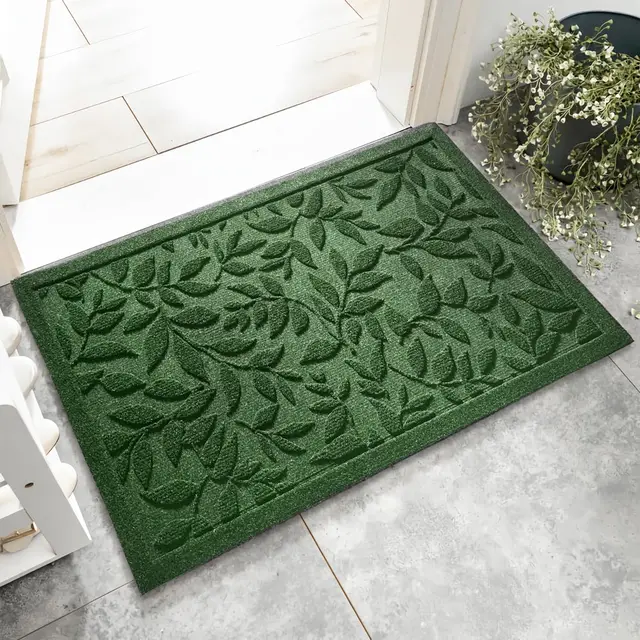 45X75CM Feuilles Paillasson Extérieure Et Intérieure Entree,Lavable en Machine Tapis De Porte,Douces Absorbantes pour Antidérapant Et Absorbant,Microfibres Douces Absorbantes pour, Entrée