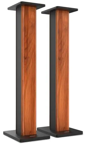 Wiibo Tempo 90 - Paire de Pieds d'Enceintes - Hauteur 90 cm - Base Solide Anti-Vibration - Compatibilité Universelle Enceintes HiFi Stéréo et Home Cinéma - Pieds Antidérapants