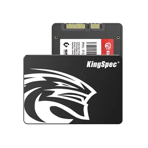 KingSpec 1To SSD Interne 2.5" SATA, Mémoire 3D NAND, Lecture jusqu'à 550 Mo/s - pour PC Bureau/Portable/Tout-en-Un