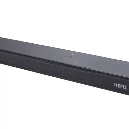 JBL Bar 300 MK2, Barre de Son Bluetooth Tout-en-Un 5.0 canaux pour TV avec Son Surround Dolby Atmos, HDMI eARC, Wi-FI, vidéo 4K, PureVoice 2.0 et MultiBeam 3.0, Noir
