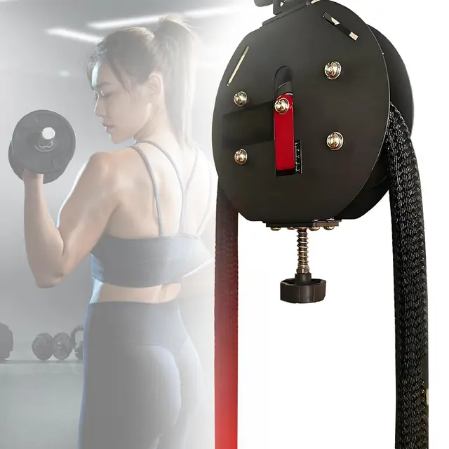 Entraîneur à Corde sans Fin, Outil de Musculation Complet, Corde en Nylon Premium de 4 m, Résistance Réglable Jusqu'à 30 kg, Machine à Poulie Portable pour Le Renforcement des Muscles