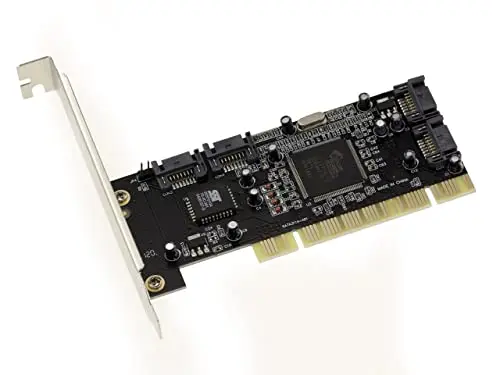 KALEA-INFORMATIQUE Carte contrôleur PCI SATA 4 Ports INDEPENDANTS ou en Raid 0 1 0+1 avec Chipset Silicon Image SIL3114. avec Equerres High Profile et Low Profile