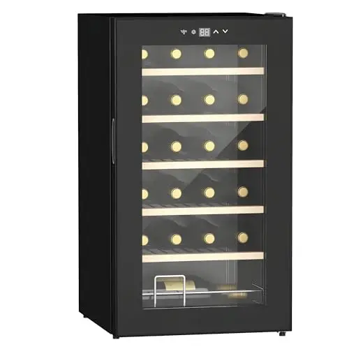 homcom cave à vin 24 bouteilles 65l