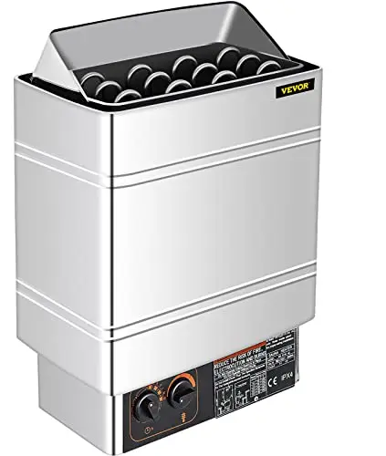 SucceBuy Poêle électrique pour Sauna 9kw Poêle De Sauna avec Contrôle Thermostatique Intégré Sauna Poêle Électrique 380-415V Sauna Heater (9KW)