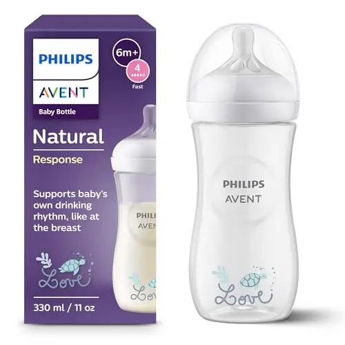 Biberon Natural response 330 ml imprimé Love - Philips Avent