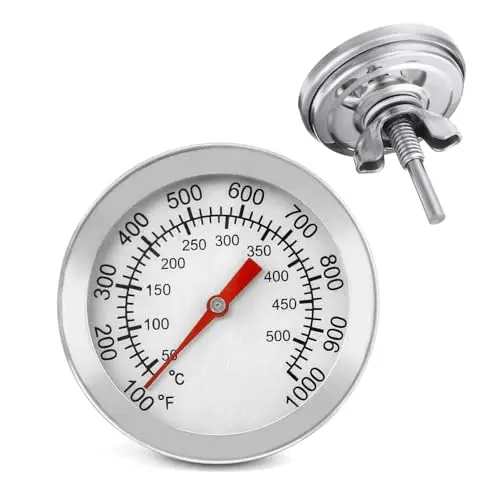 Thermomètre pour Grill à Charbon & Fumoir, Thermomètre Haute Température (50-600℃/100-1000℉), Idéal pour Fumage & Barbecue