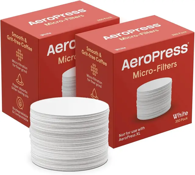 AeroPress Pack de Filtres de Rechange - Microfiltres pour Cafetière AeroPress et Café de Type Espresso - Lot de 2 (700 unités)